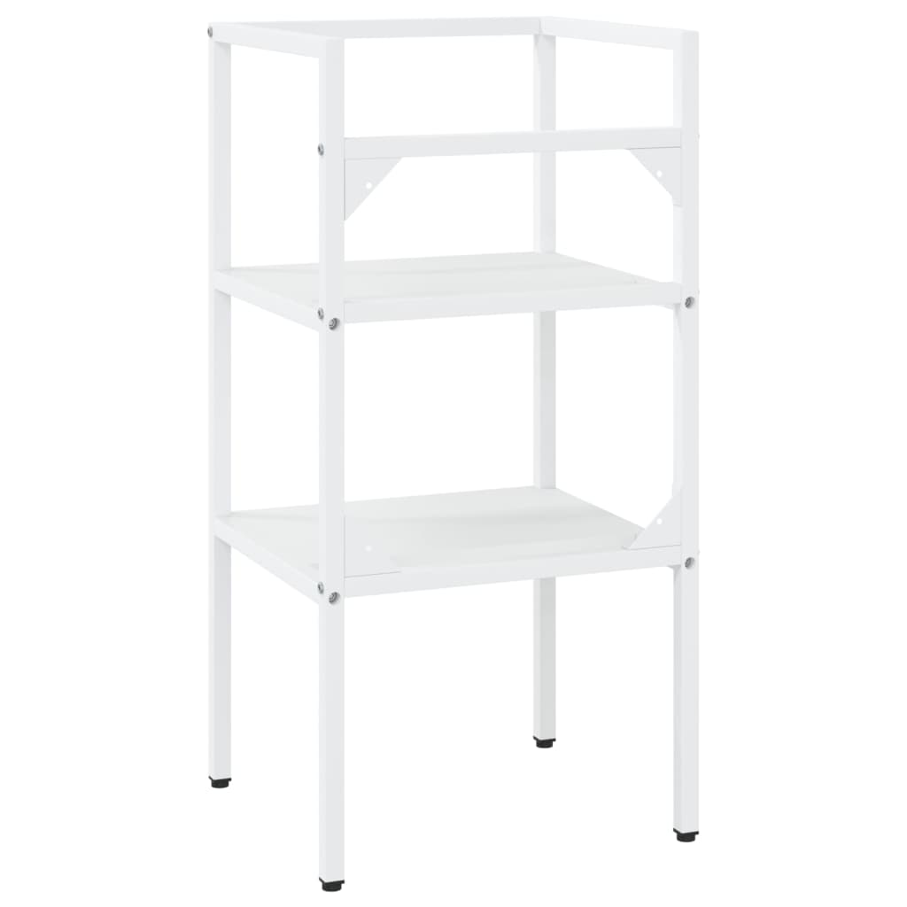 Bathroom Washbasin Frame White 40x38x83 cm Iron