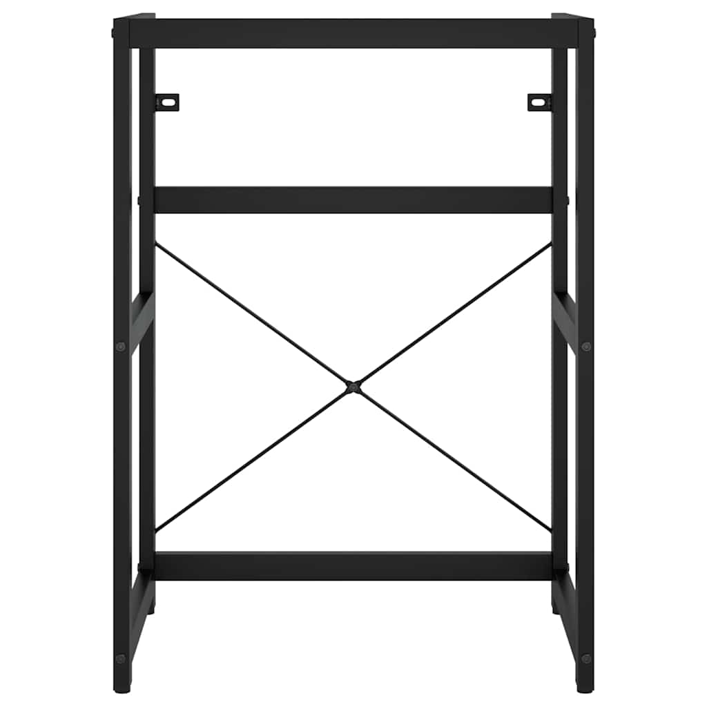 Bathroom Washbasin Frame Black 59x38x83 cm Iron