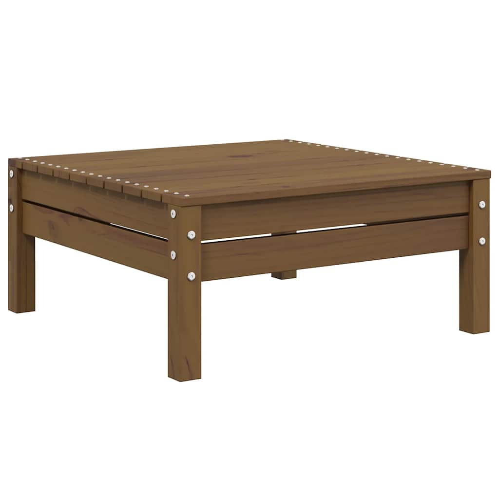 3 Piece Garden Lounge Set with Cream Cushions Solid Pinewood