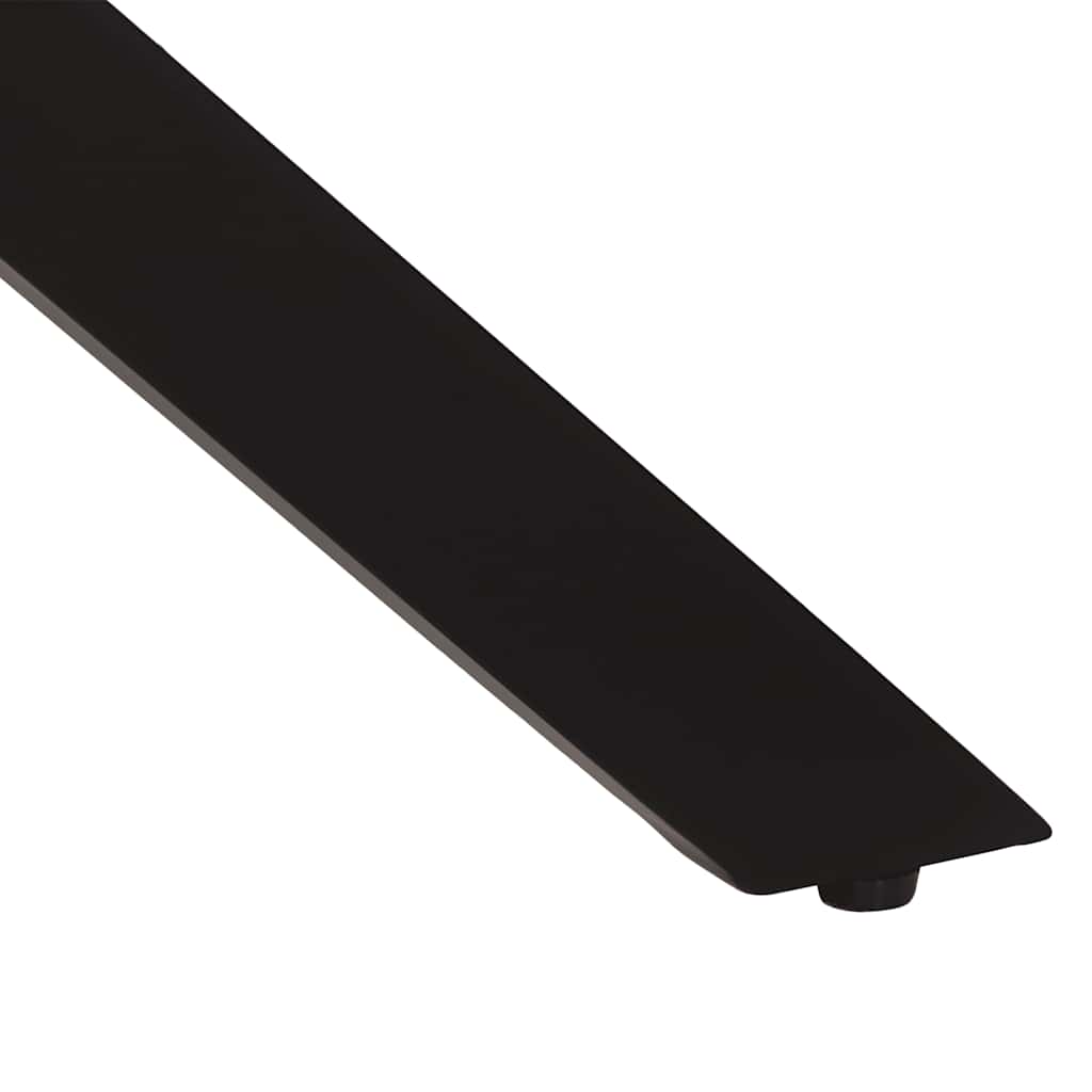 Dining Table 脴110x78 cm Solid Wood Reclaimed and Steel