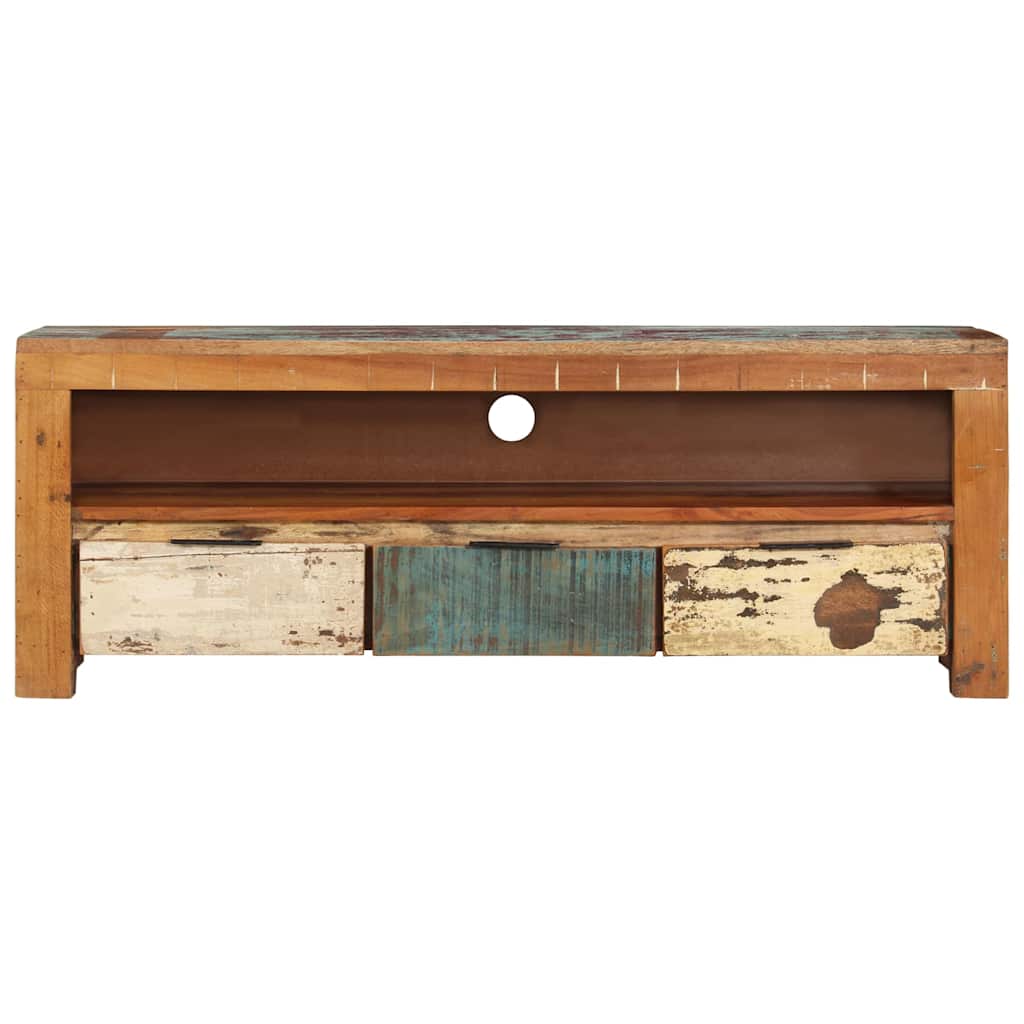 TV Cabinet 110x30x40 cm Solid Wood Reclaimed