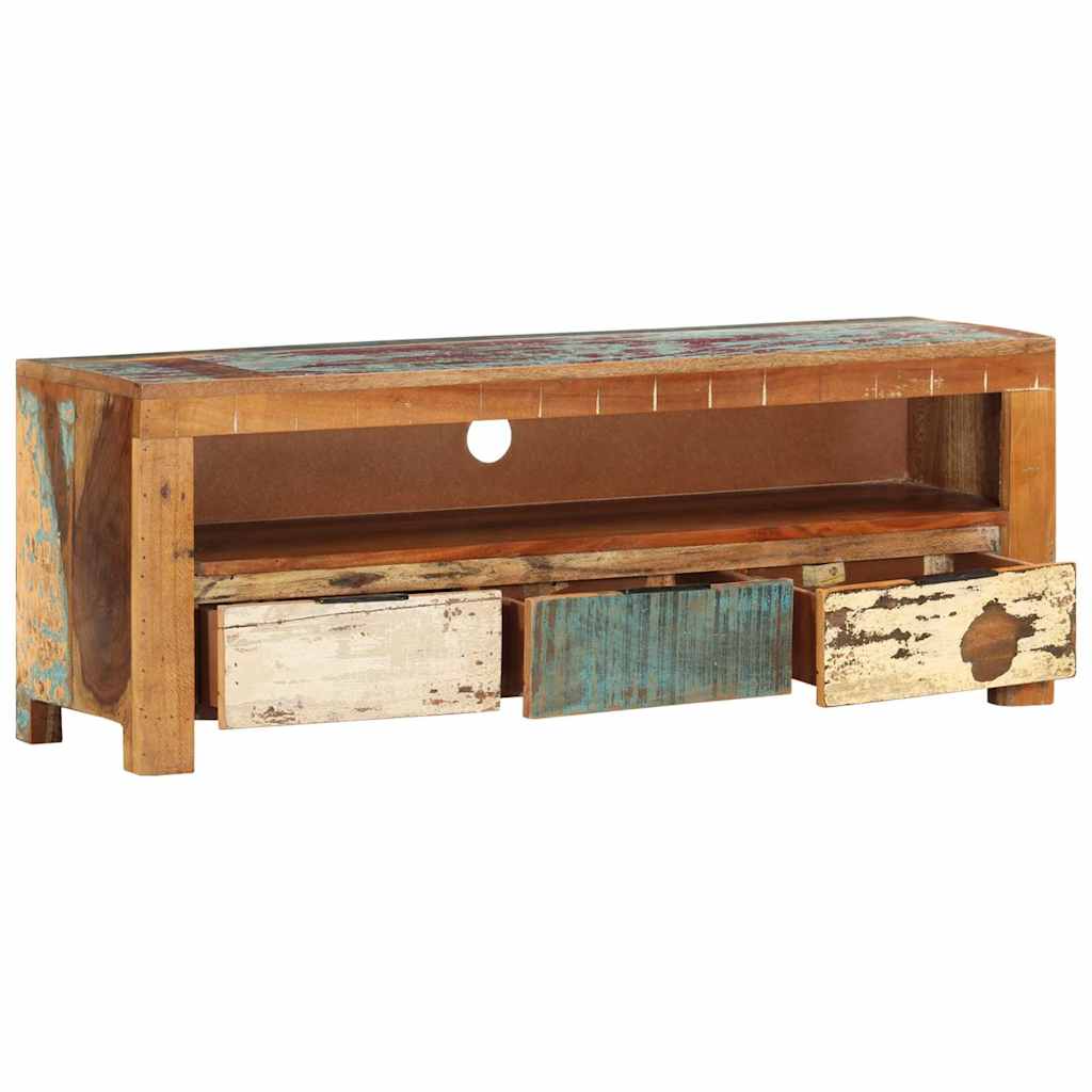 TV Cabinet 110x30x40 cm Solid Wood Reclaimed