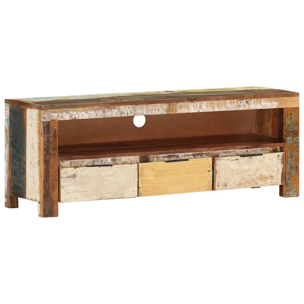 TV Cabinet 110x30x40 cm Solid Wood Reclaimed