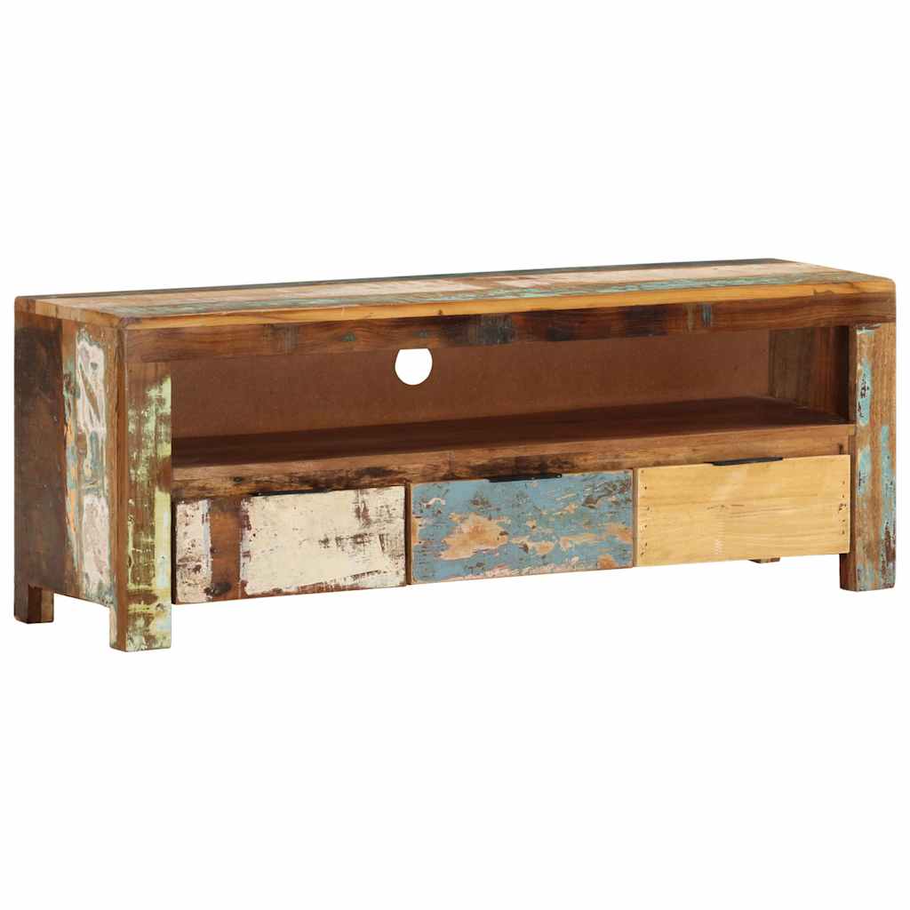 TV Cabinet 110x30x40 cm Solid Wood Reclaimed