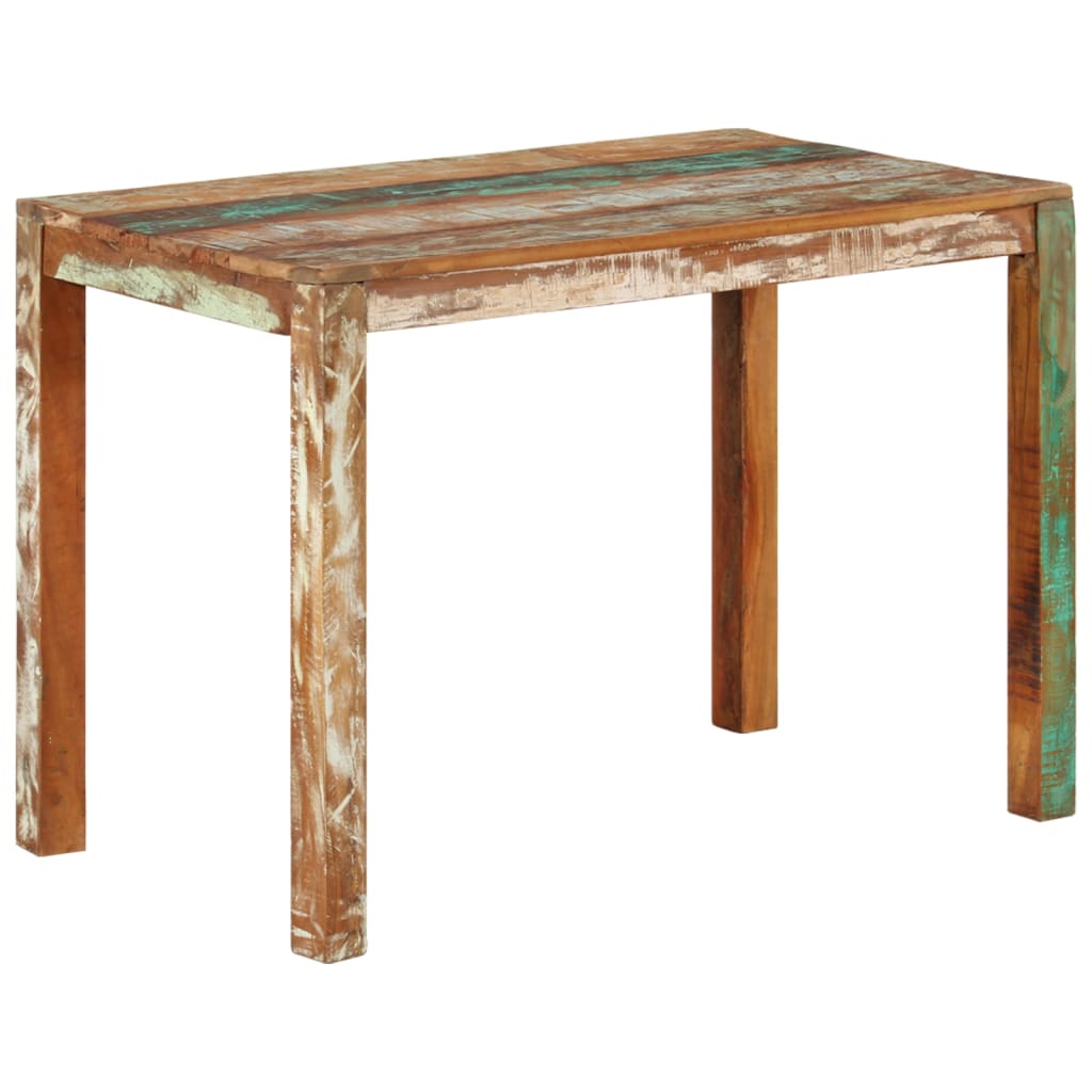 Dining Table 110x60x76 cm Solid Reclaimed Wood