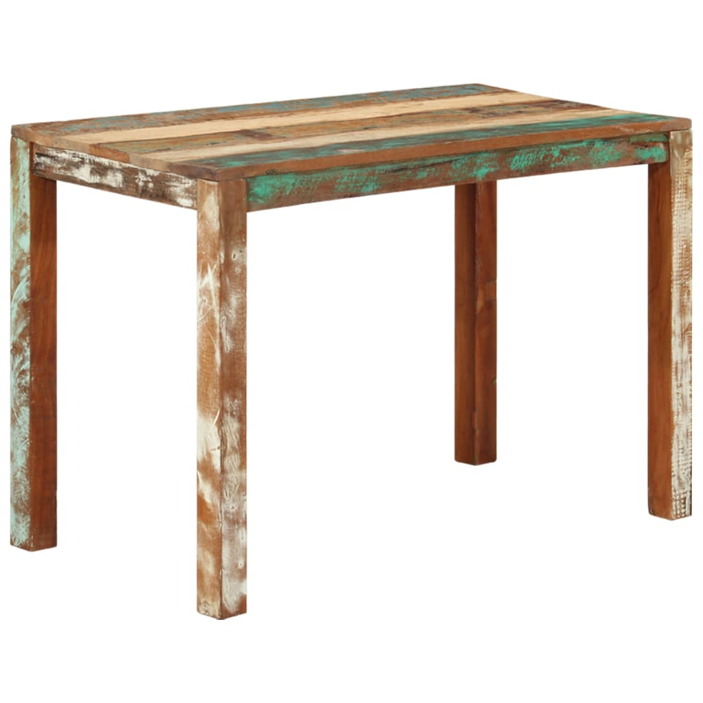 Dining Table 110x60x76 cm Solid Reclaimed Wood