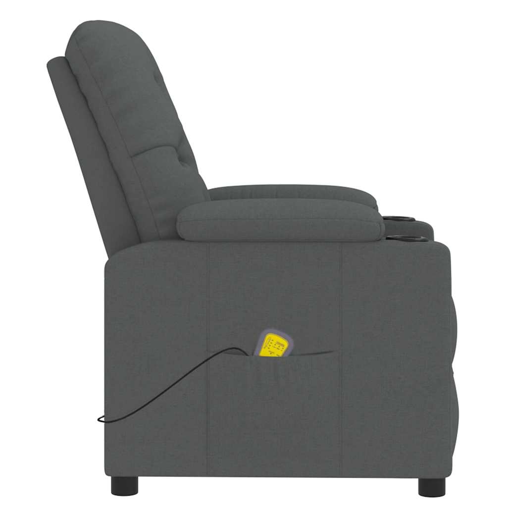 Massage Chair Dark Grey Fabric