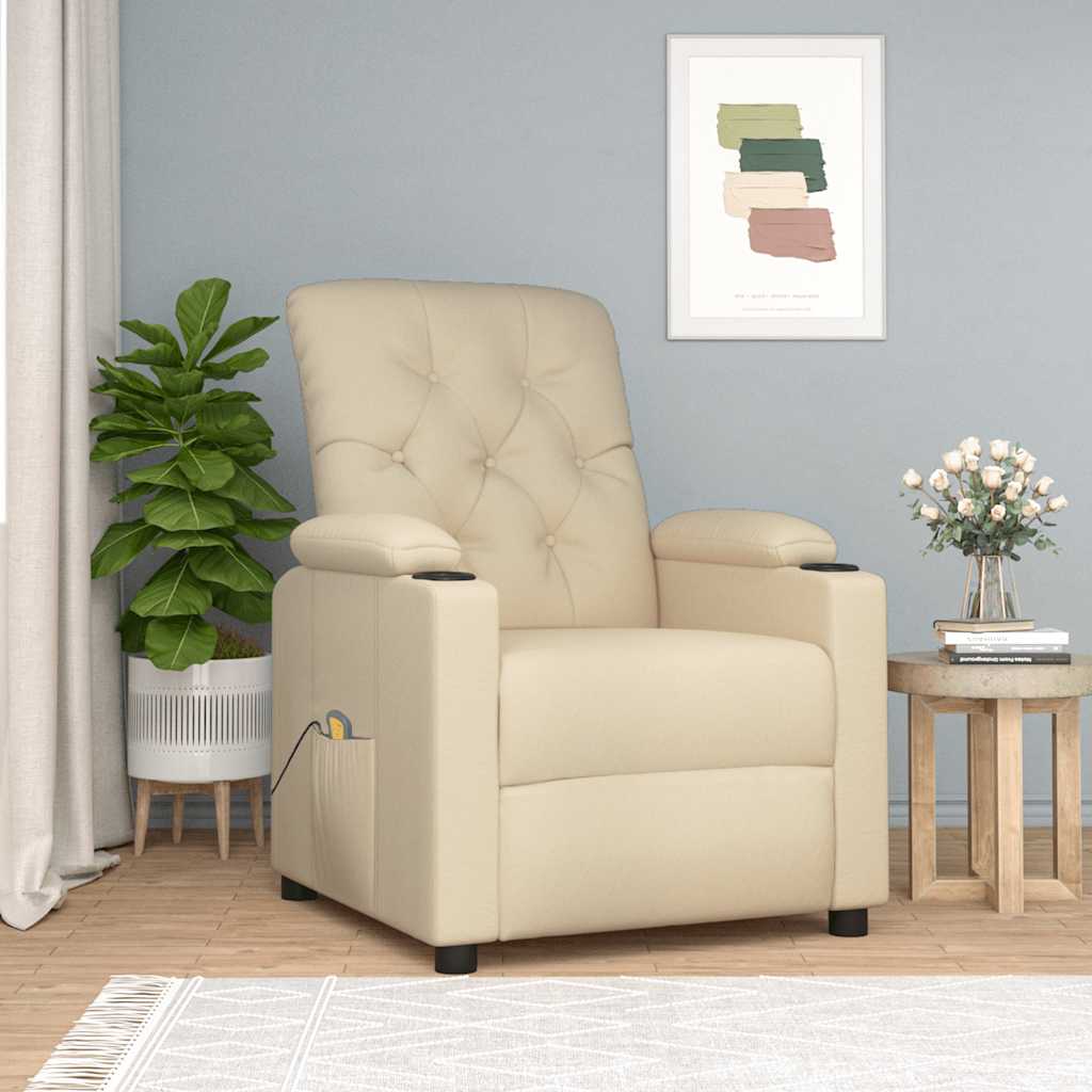 Massage Chair Cream Fabric