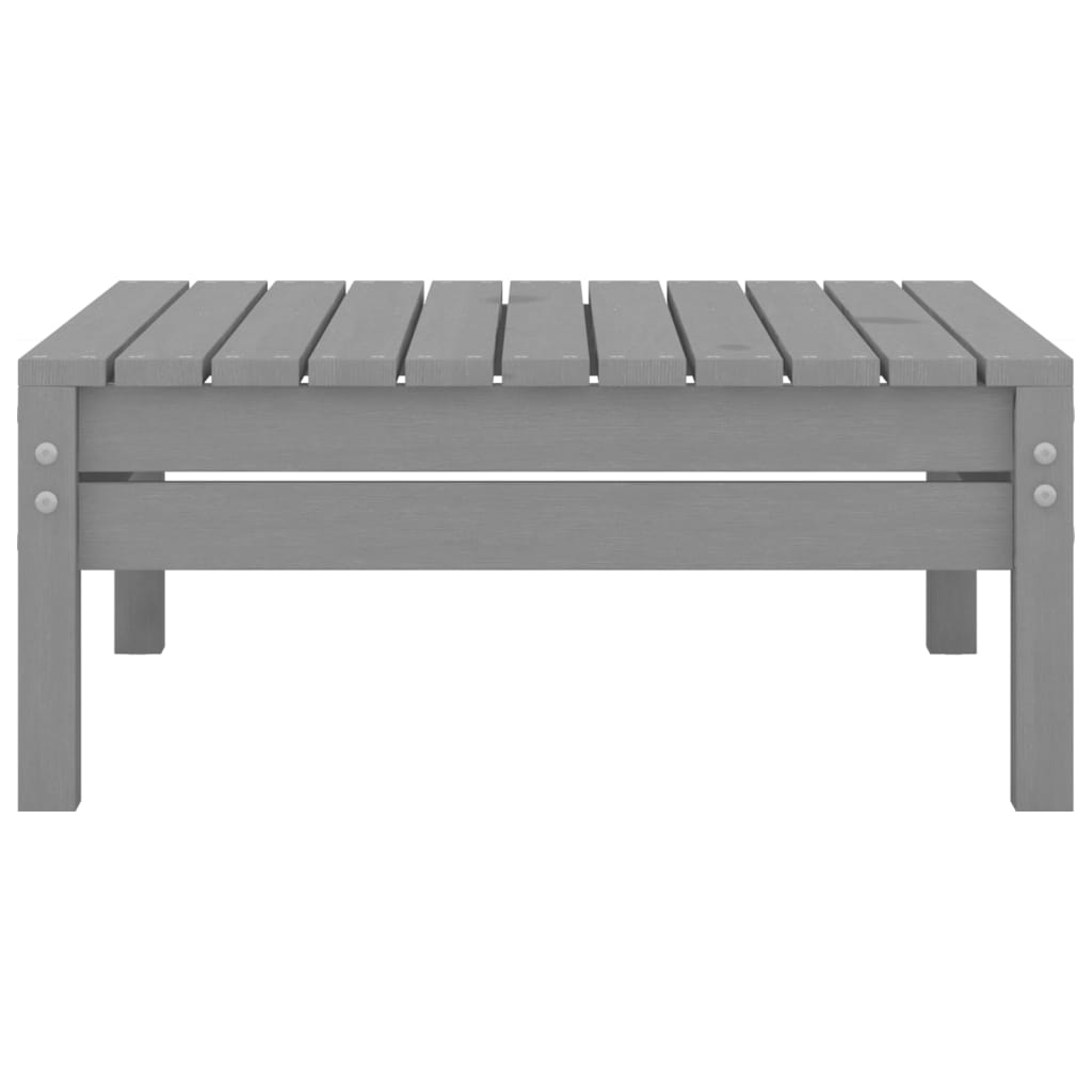 13 Piece Garden Lounge Set Grey Solid Pinewood
