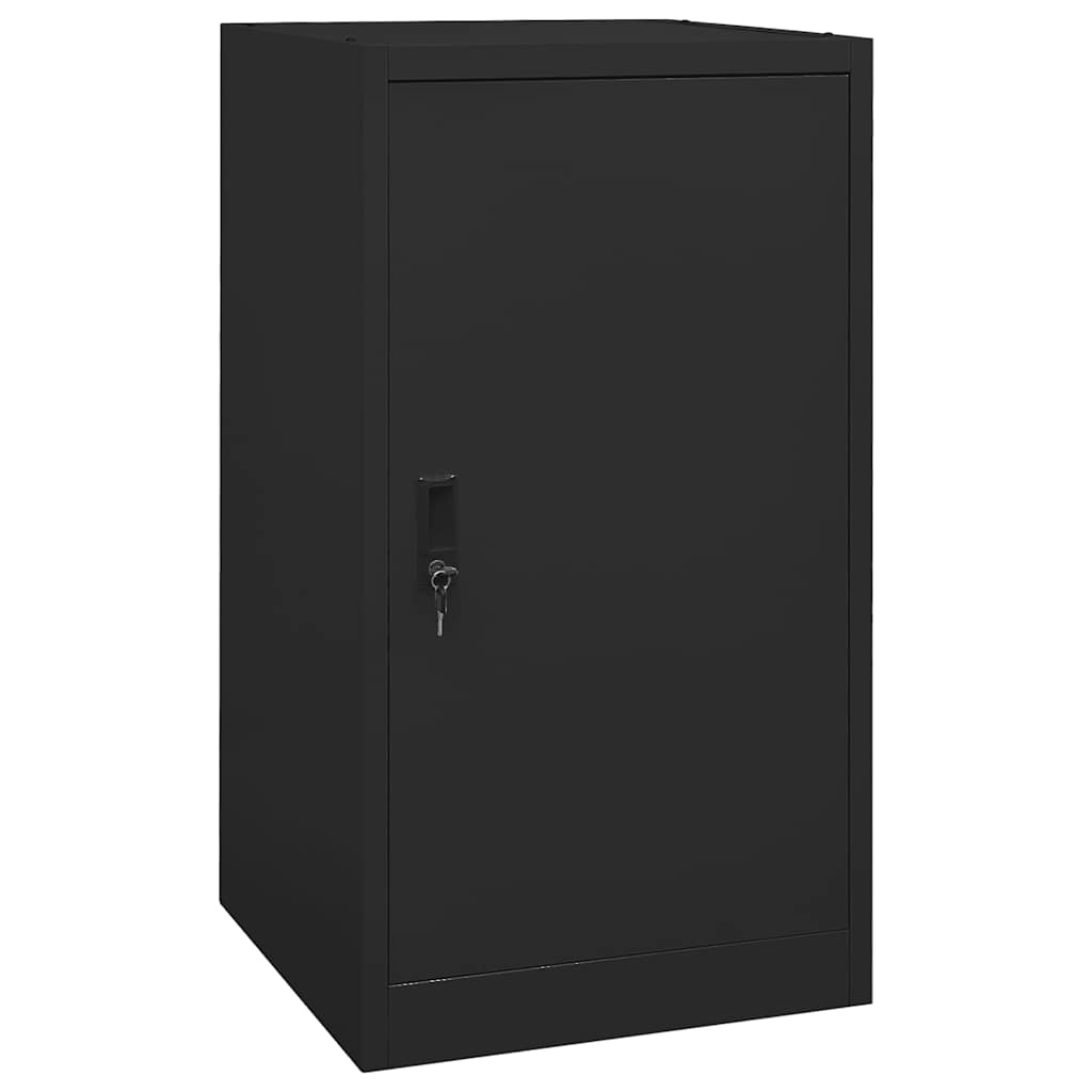 Saddle Cabinet Black 53x53x105 cm Steel