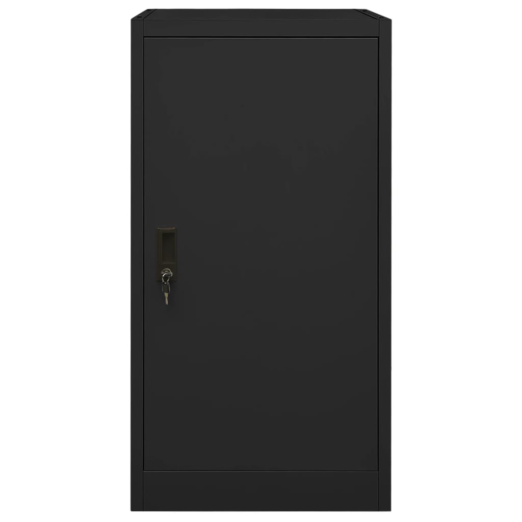Saddle Cabinet Black 53x53x105 cm Steel