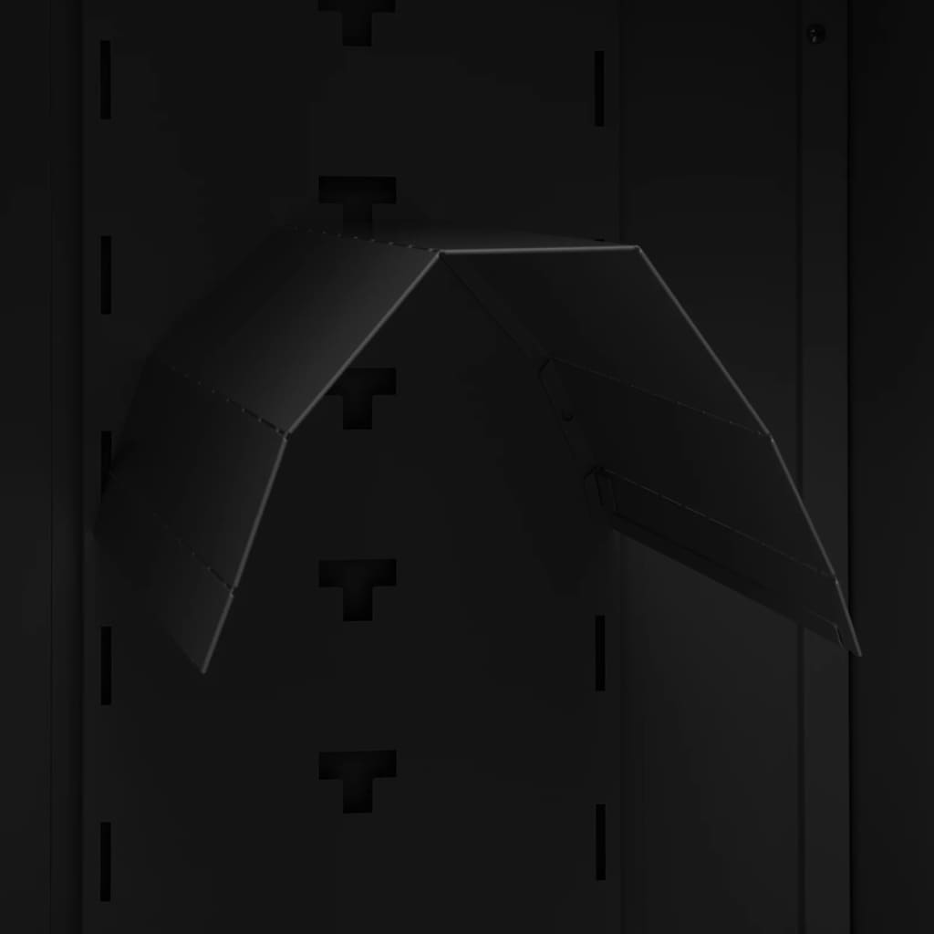 Saddle Cabinet Black 53x53x105 cm Steel