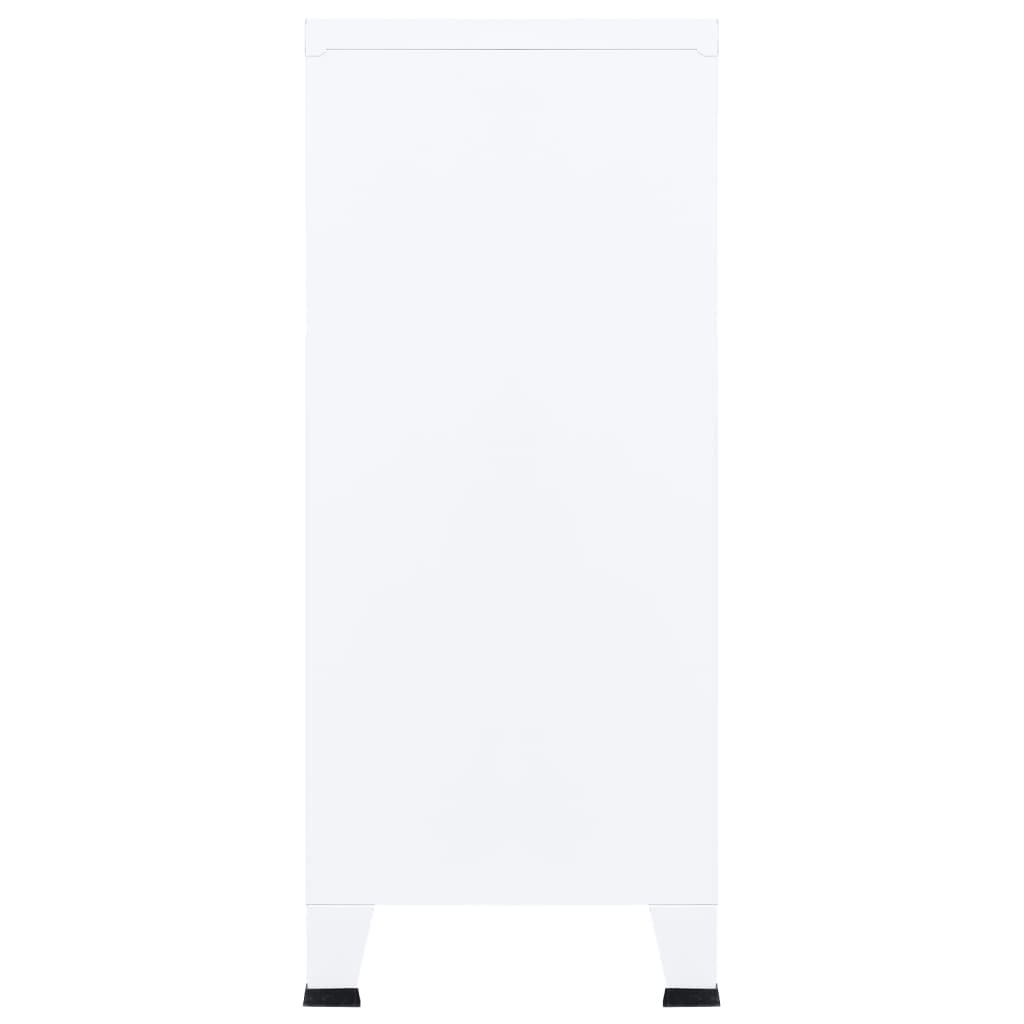 Industrial Storage Chest White 90x40x100 cm Steel