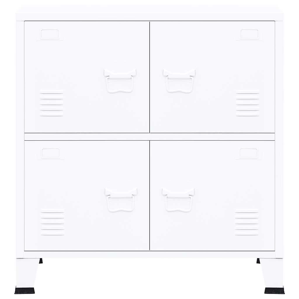 Industrial Storage Chest White 75x40x80 cm Steel
