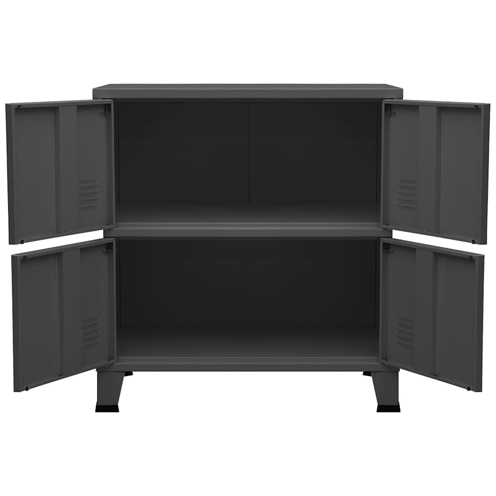 Industrial Storage Chest Anthracite 75x40x80 cm Steel