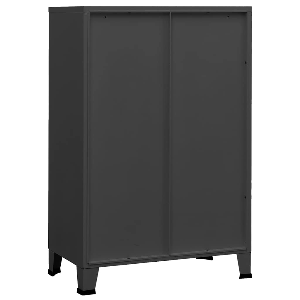 Industrial Storage Chest Anthracite 75x40x115 cm Metal