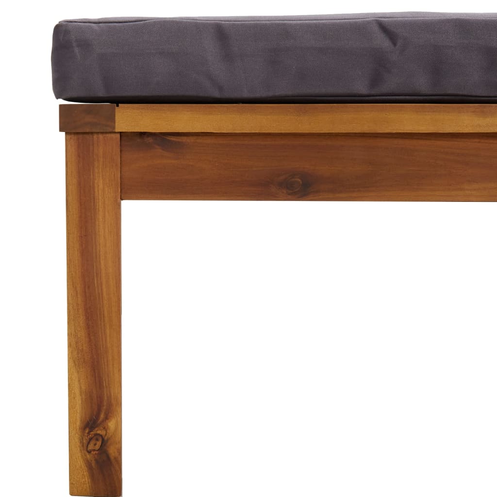 4 Piece Garden Lounge Set with Cushion Solid Acacia Wood