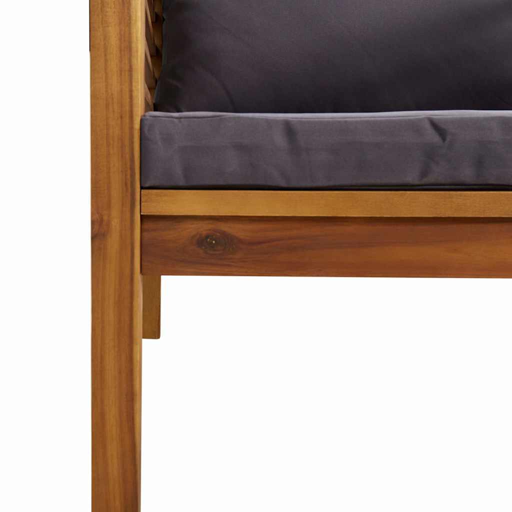 5 Piece Garden Lounge Set with Cushion Solid Acacia Wood
