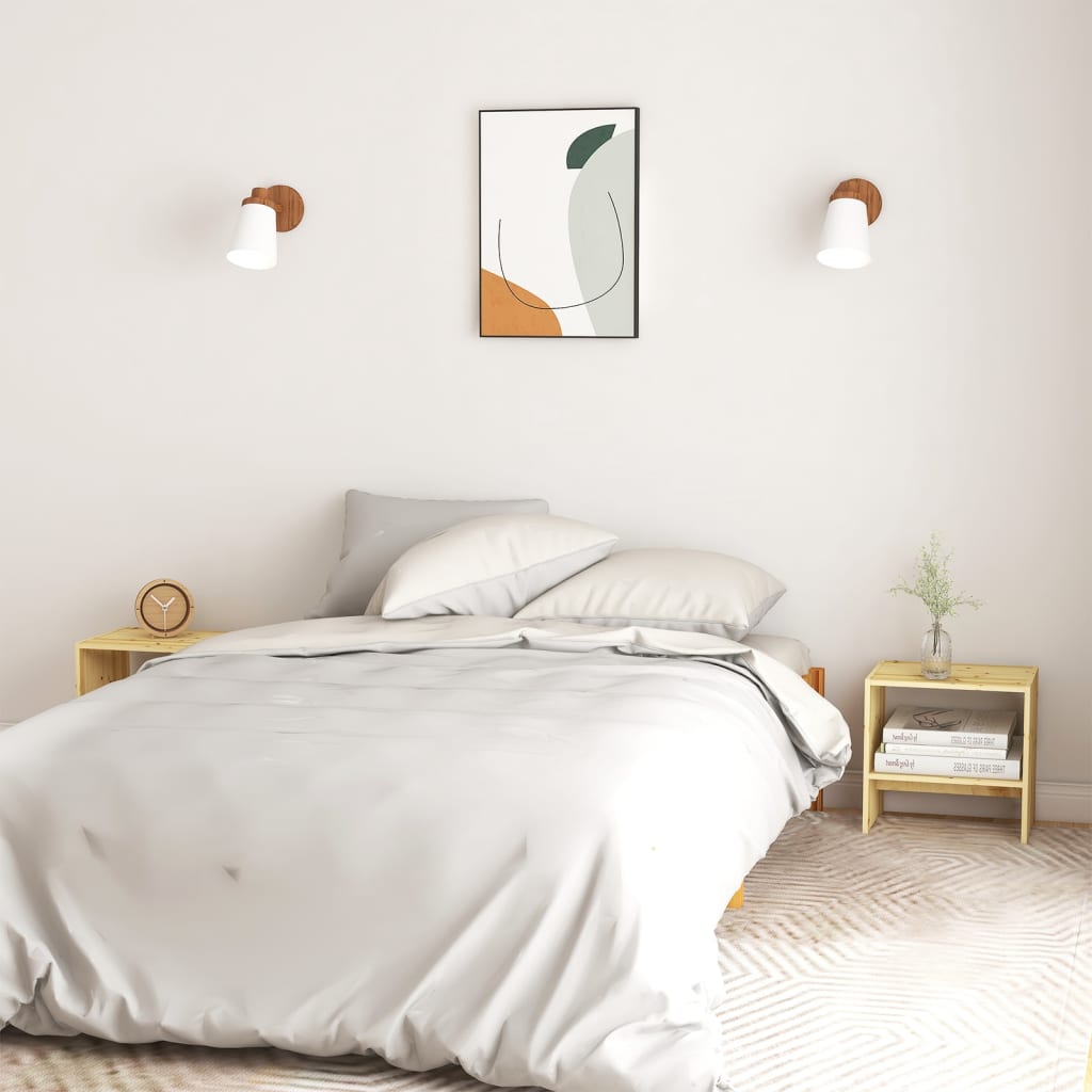 Bedside Cabinets 2 pcs 40x30.5x40 cm Solid firwood