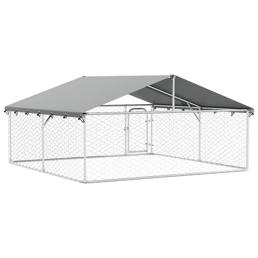 Outdoor Dog Kennel with Roof 300x300x150 cm