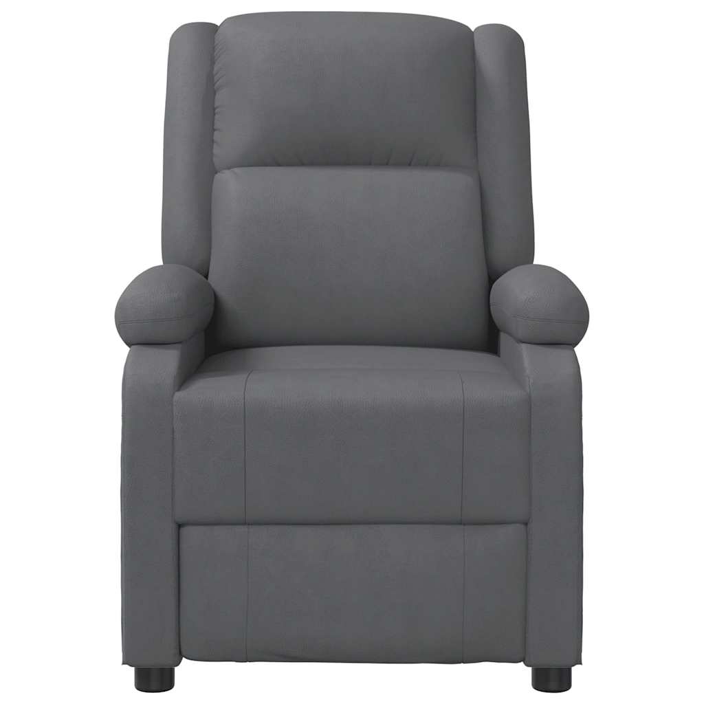 Massage Chair Grey Faux Leather