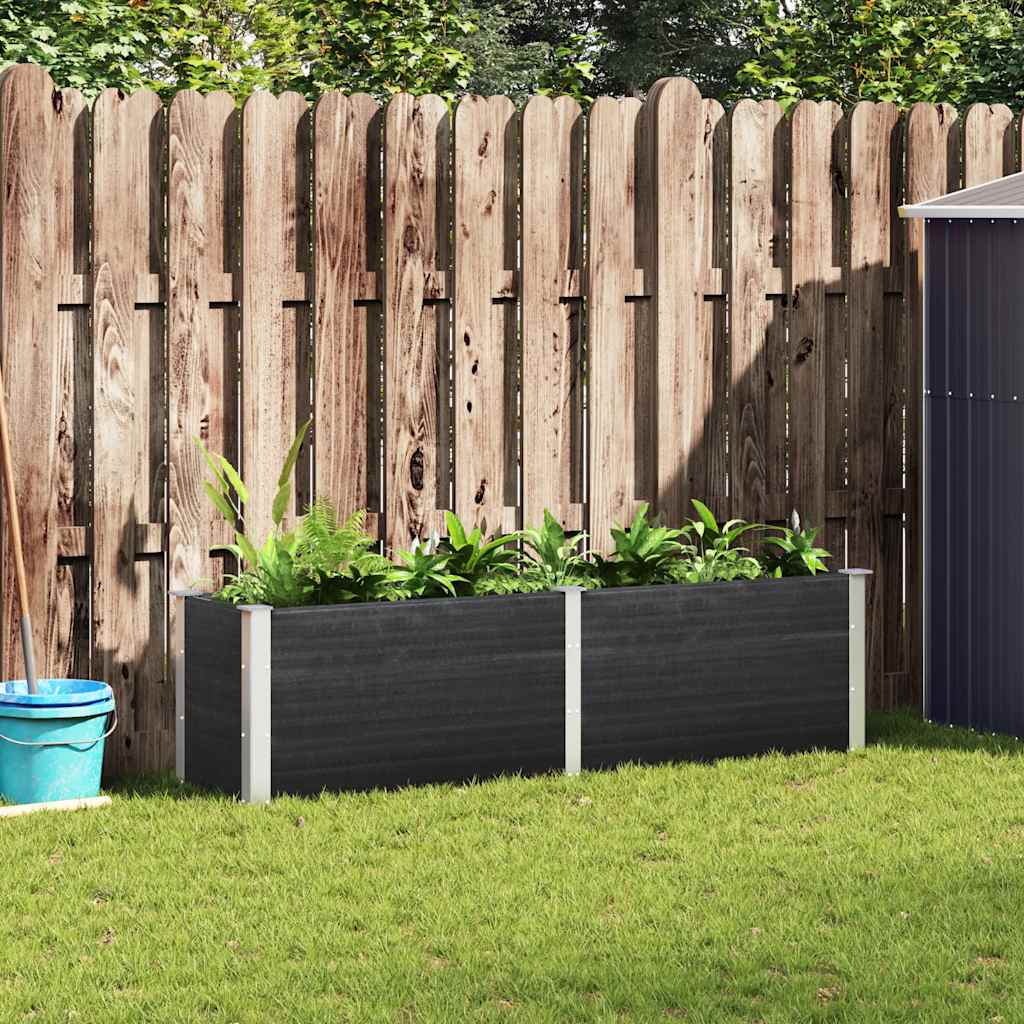Garden Raised Bed 200x50x54 cm WPC Grey