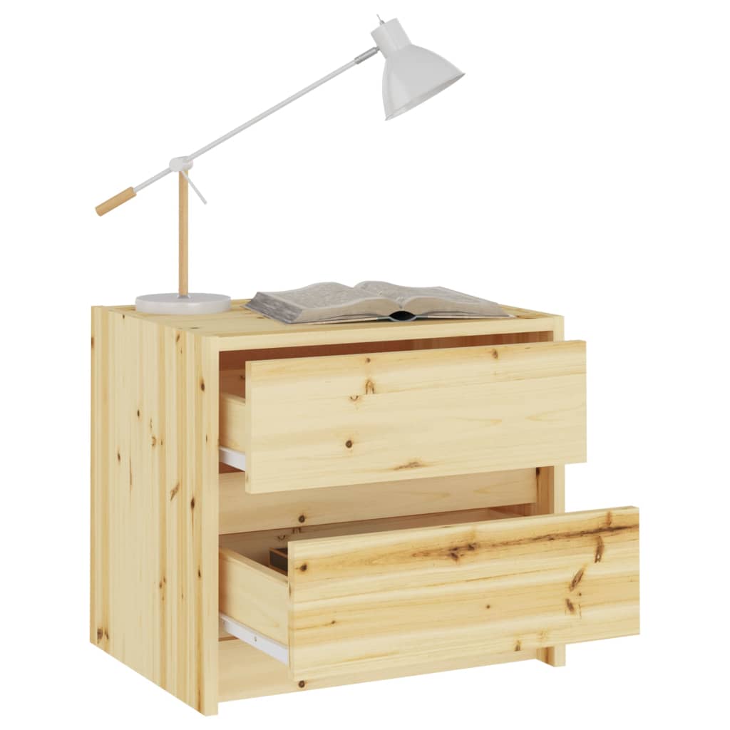 Bedside Cabinet 40x30.5x35.5 cm Solid Firwood
