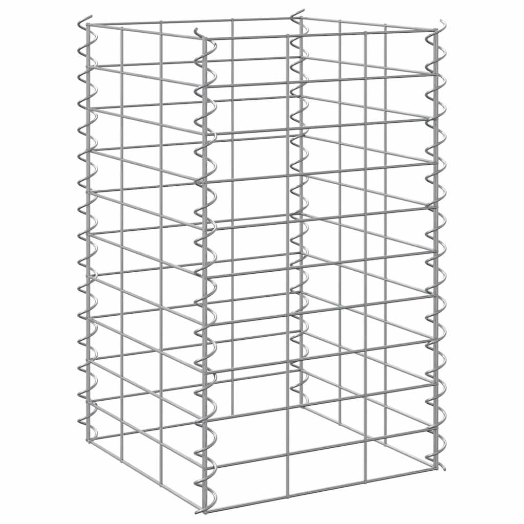Gabion Raised Beds 3 pcs 30x30x50 cm Iron