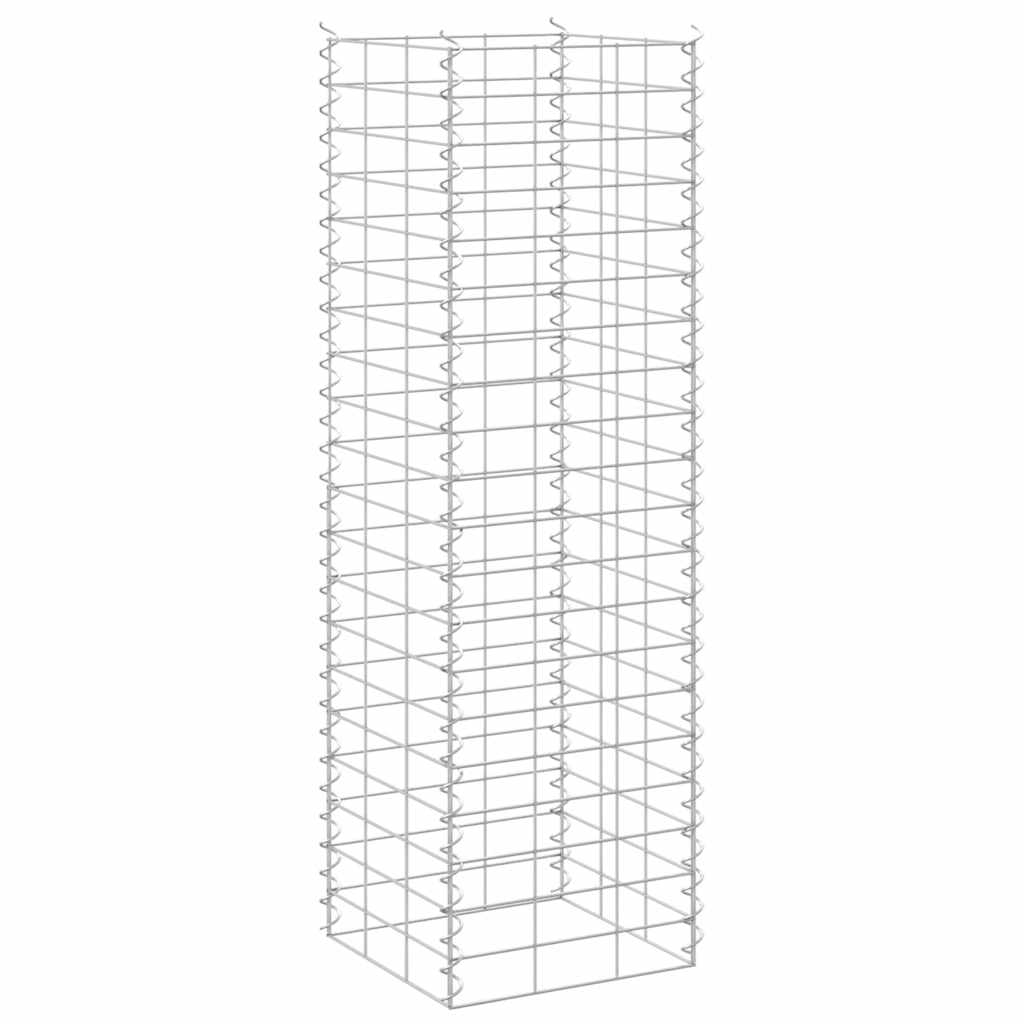 Gabion Raised Beds 3 pcs 30x30x100 cm Iron