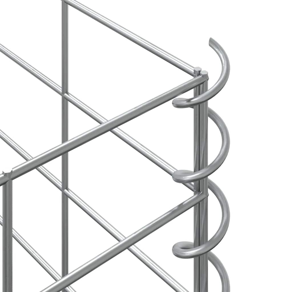 Gabion Raised Beds 3 pcs 30x30x100 cm Iron