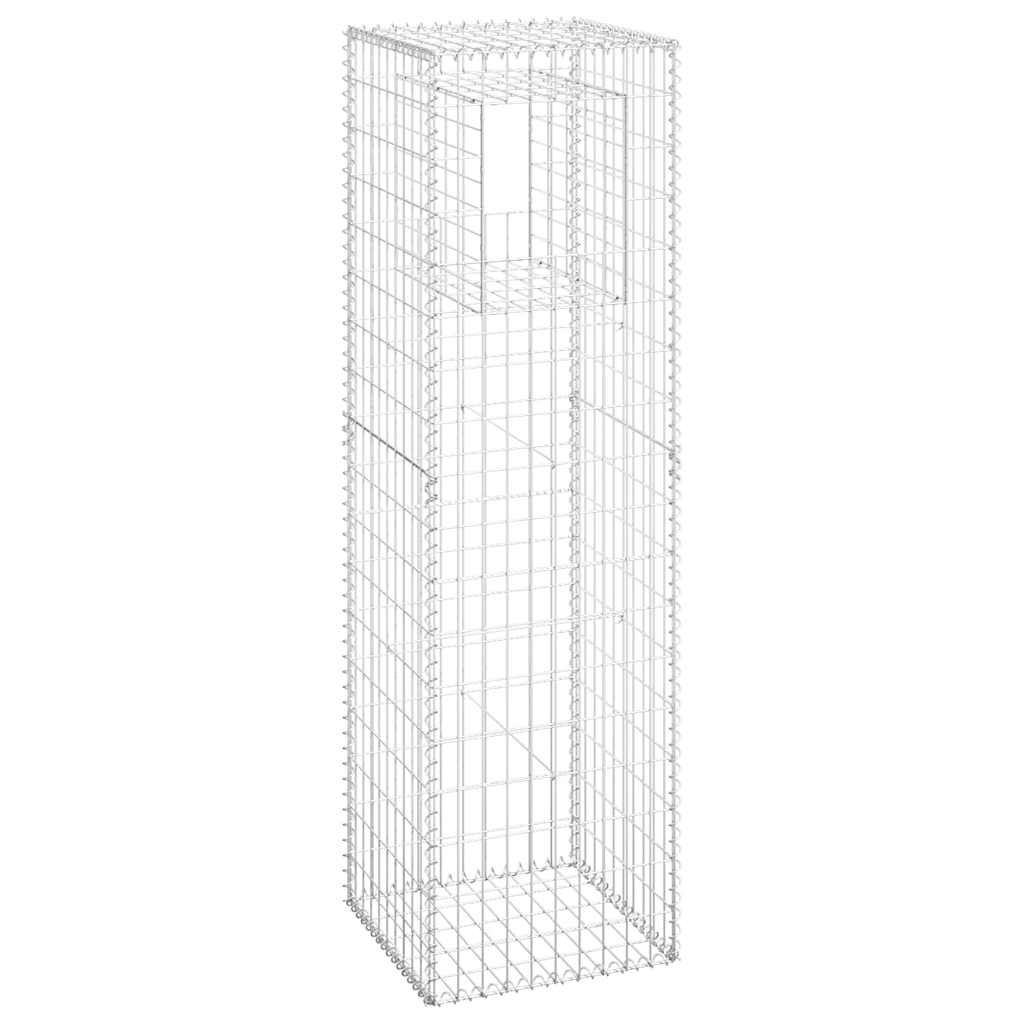 Gabion Basket Post 50x50x180 cm Iron