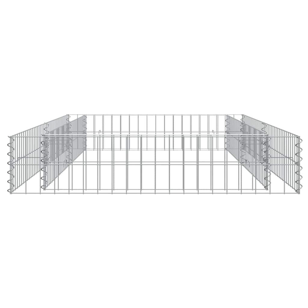 Gabion Raised Bed Galvanised Steel 200x100x20 cm