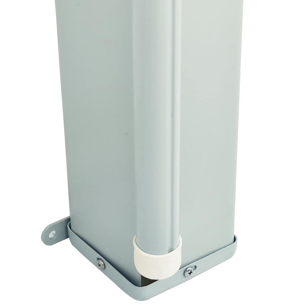 Patio Retractable Side Awning 220x614 cm Black