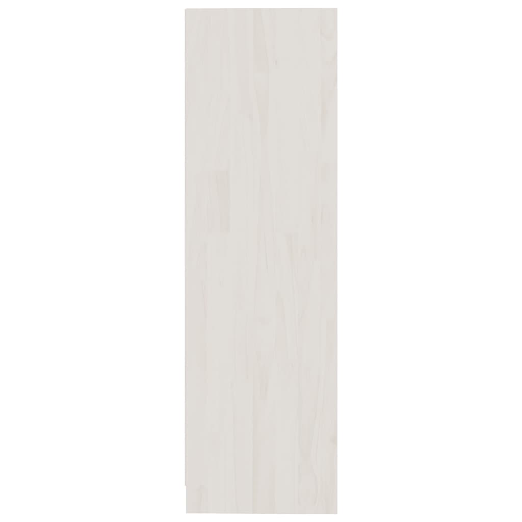 Book Cabinet White 70x33x110 cm Solid Pinewood