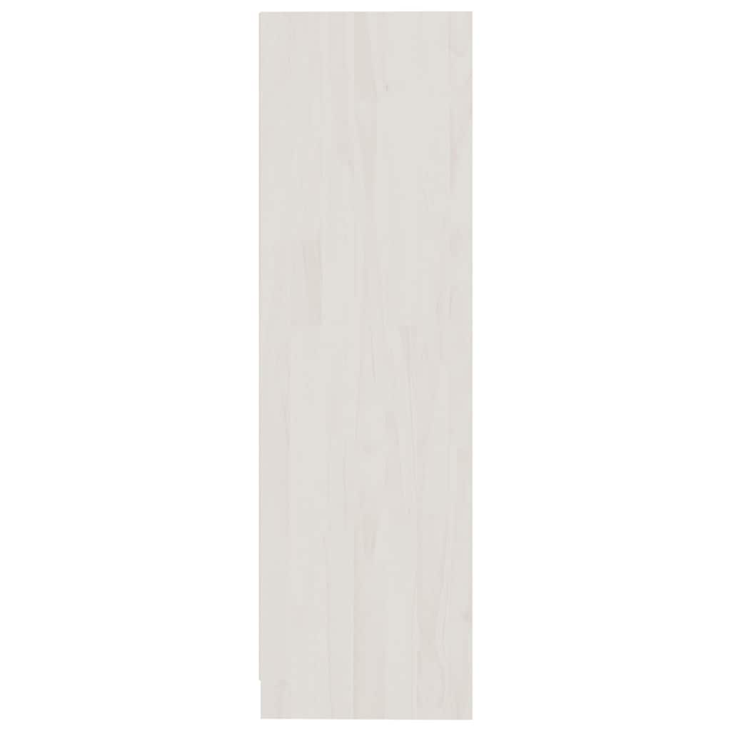 Book Cabinet White 70x33x110 cm Solid Pinewood