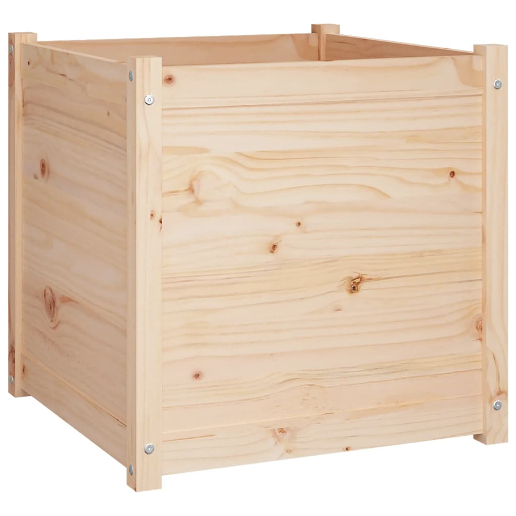 Garden Planters 2 pcs 60x60x60 cm Solid Pinewood