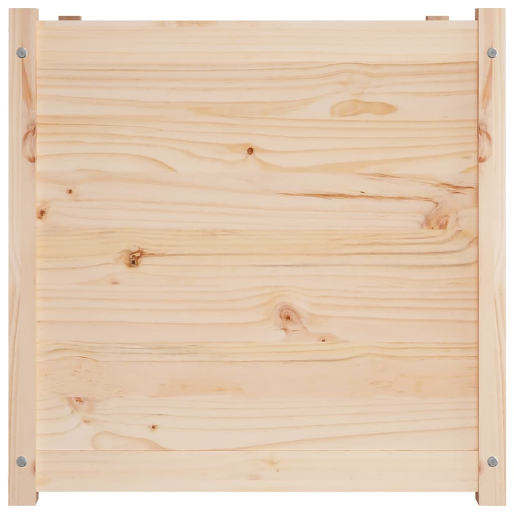 Garden Planter 70x70x70 cm Solid Pinewood