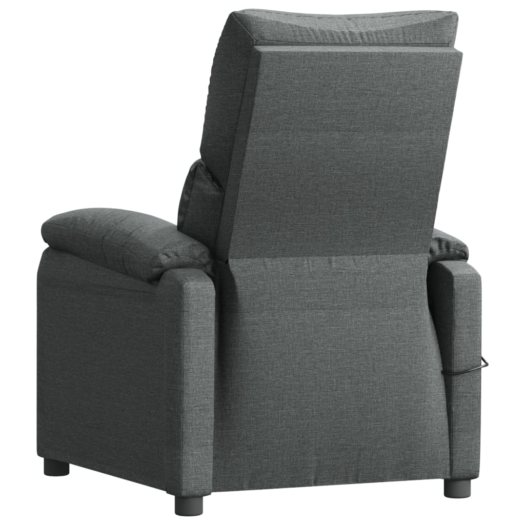 Stand up Recliner Chair Dark Grey Fabric