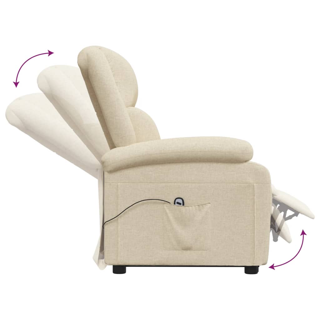 Stand up Chair Cream Fabric