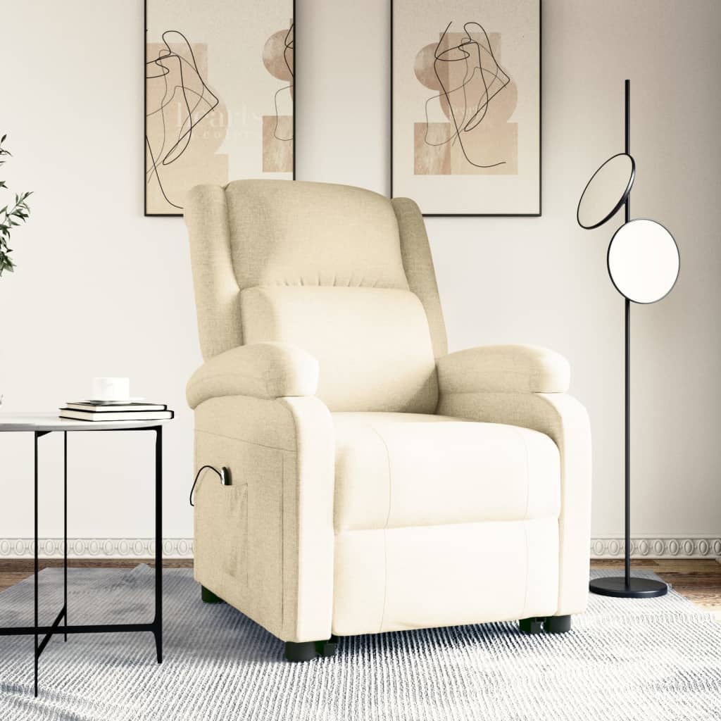 Stand up Chair Cream Fabric