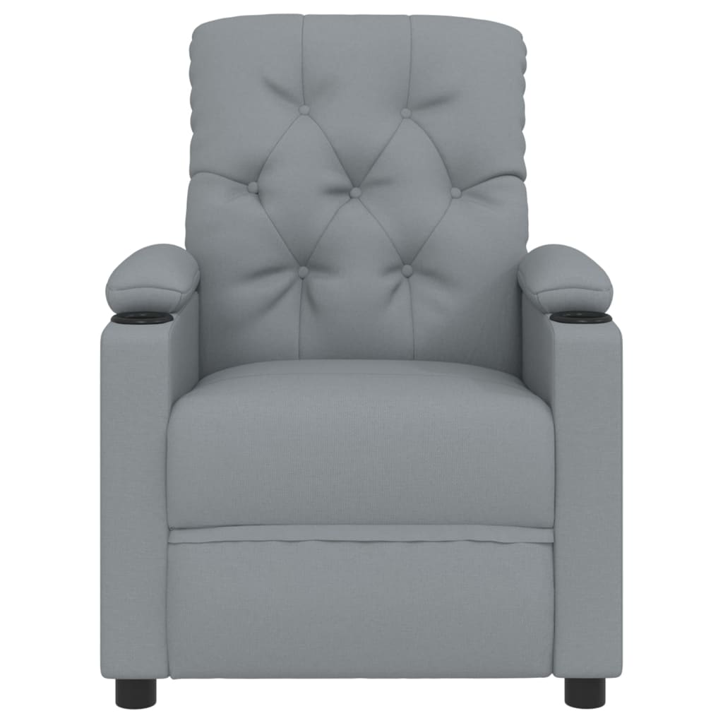 Stand up Massage Chair Light Grey Fabric
