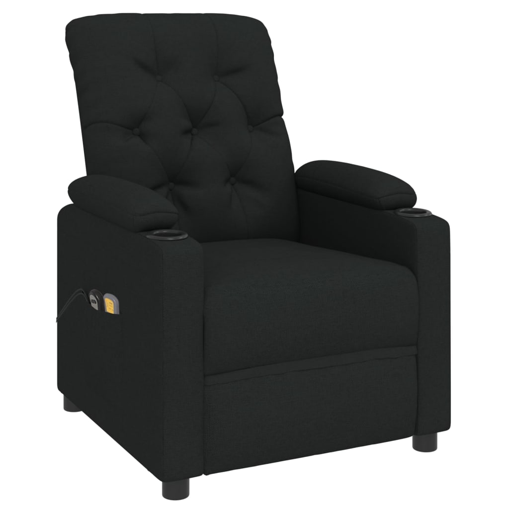 Stand up Massage Chair Black Fabric