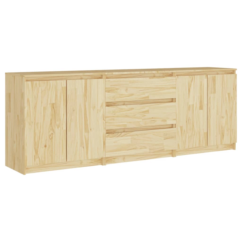 Side Cabinet 180x36x65 cm Solid Pinewood