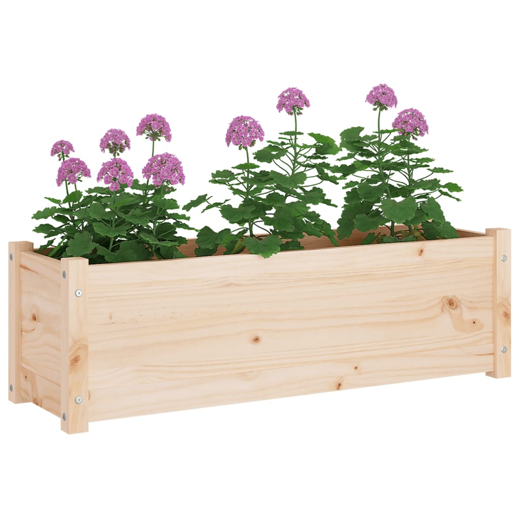 Garden Planter 100x31x31 cm Solid Pinewood