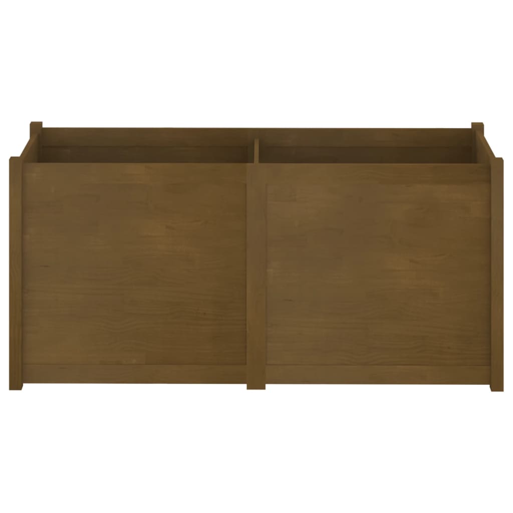 Garden Planter Honey Brown 150x50x70 cm Solid Pinewood