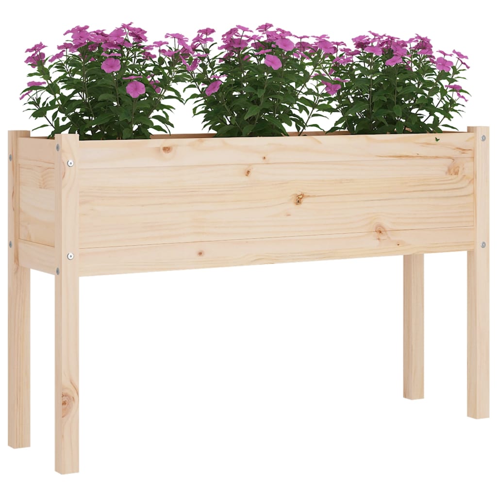 Garden Planters 2 pcs 110x31x70 cm Solid Pinewood