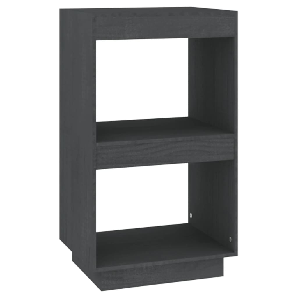 Book Cabinet Grey 40x35x71 cm Solid Pinewood