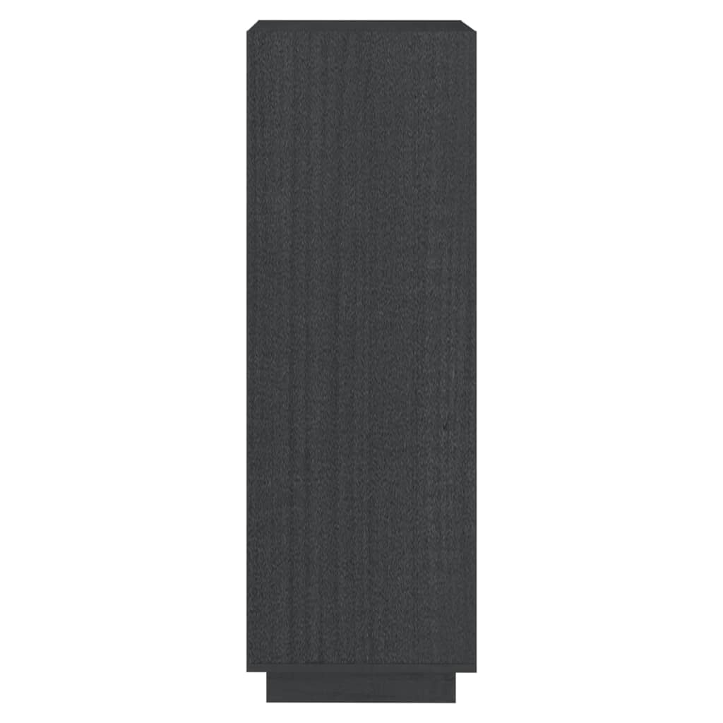 Book Cabinet/Room Divider Grey 40x35x103 cm Solid Pinewood