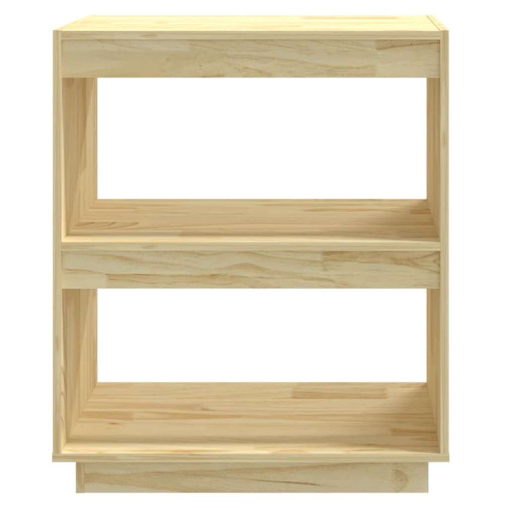 Book Cabinet 60x35x71 cm Solid Pinewood