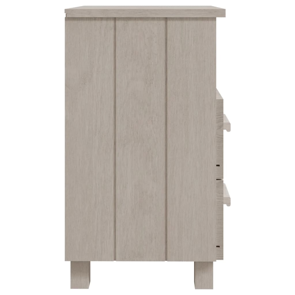 Bedside Cabinets"HAMAR"2 pcs White 40x35x62 cm Solid Wood